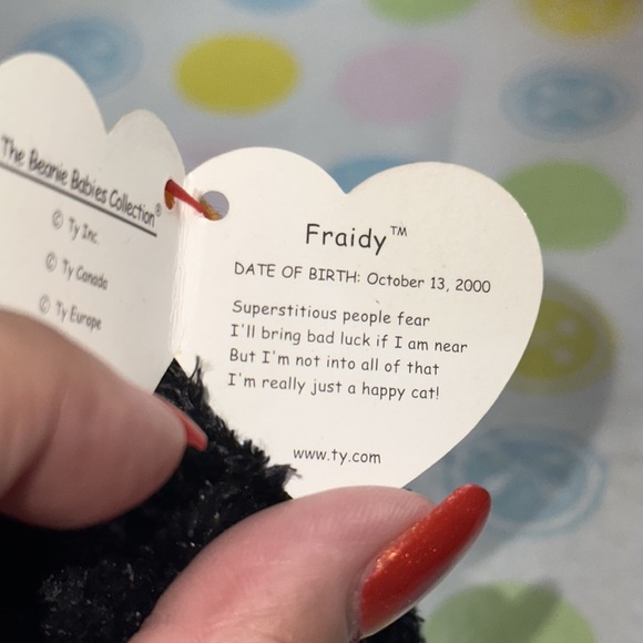 Ty Beanie Babies ”Fraidy” Cat 10/13/2000. Vintage, Y2K Clean, NonSmoking. - Picture 7 of 7